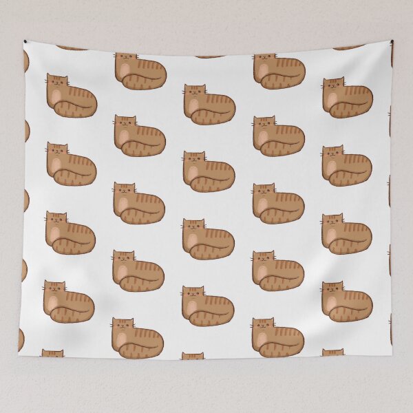 Item preview, Biscuit the Cat - Brown Flulffy Cat Illustration  designed and sold by Anna’s D3signs.