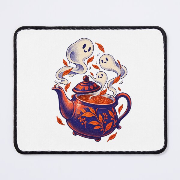 Item preview, Haunted Teapot Friendly Ghost Steam Halloween Art designed and sold by TeNovaStudio.