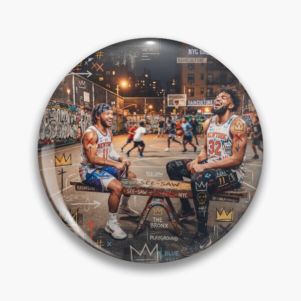 Item preview, Jalen Brunson Karl-Anthony Towns See-Saw Pop Art designed and sold by Home Decor Art.