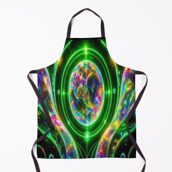 Item preview, Neon Cyber Astrolabe - Psychedelic Sacred Geometry Space Art designed and sold by Breezes-of-Ida.