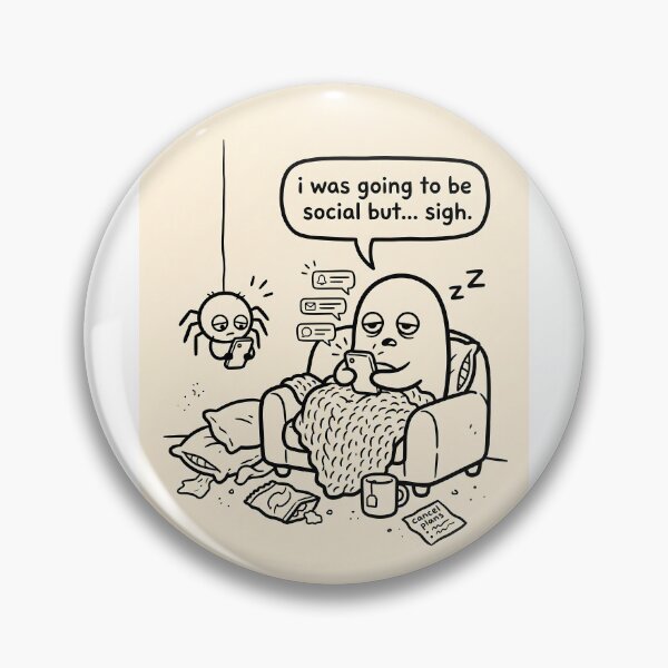 Item preview, I Was Going To Be Social But Sigh – Funny Introvert Ghost Art designed and sold by LexaArtworks.