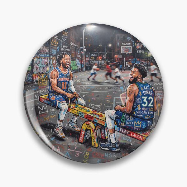 Item preview, Jalen Brunson Karl-Anthony Towns See-Saw Pop Art designed and sold by Home Decor Art.