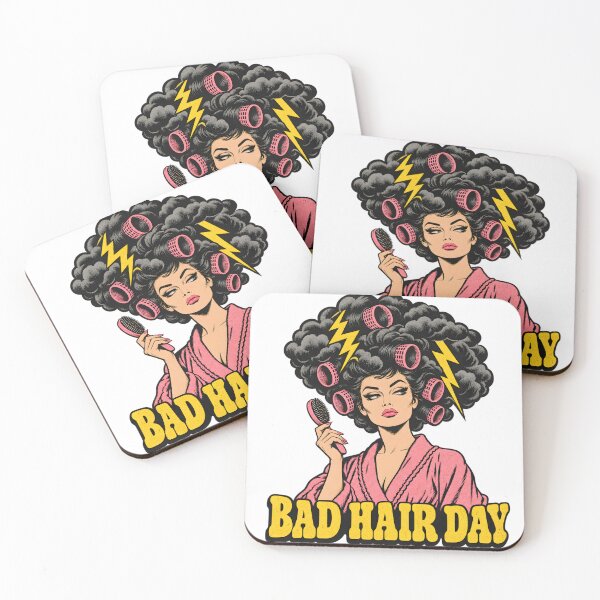 Item preview, Bad Hair Day - Storm Cloud Hair and Curlers designed and sold by Digipeel.