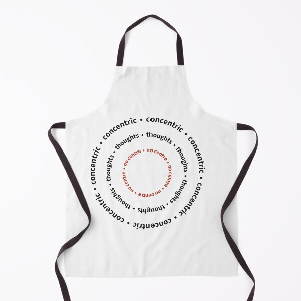 Item preview, Concentric Thoughts No Centre Circular Typography Shirt designed and sold by ink & Kern.