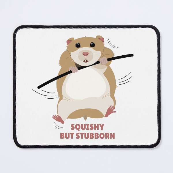 Item preview, Squishy But Stubborn - Cute Hamster Funny Animal Design designed and sold by DecentVibe.