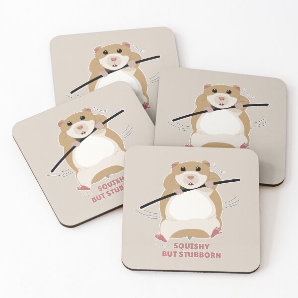 Item preview, Squishy But Stubborn - Cute Hamster Funny Animal Design designed and sold by DecentVibe.