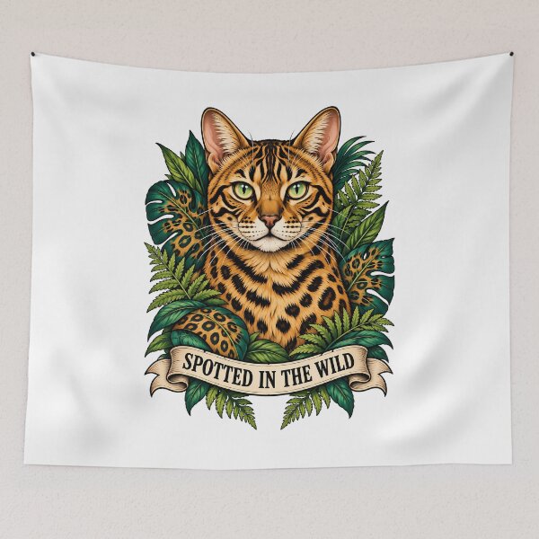 Item preview, Spotted In The Wild Bengal Cat designed and sold by Old's Cool Cat Studio.
