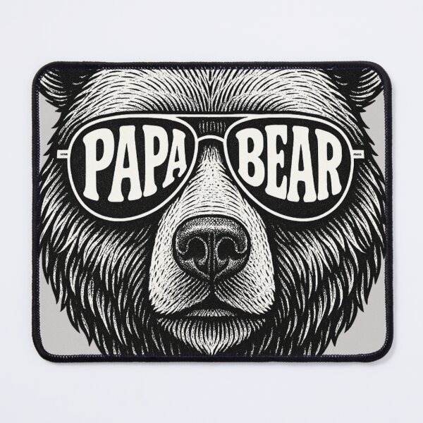 Item preview, Vintage Papa Bear Sunglasses - Cool Dad Gift designed and sold by AilinsDesigns.