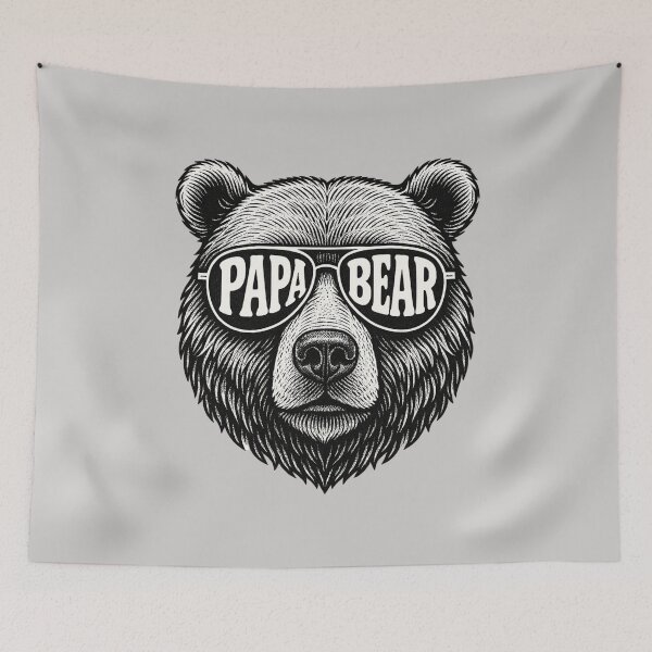 Item preview, Vintage Papa Bear Sunglasses - Cool Dad Gift designed and sold by AilinsDesigns.