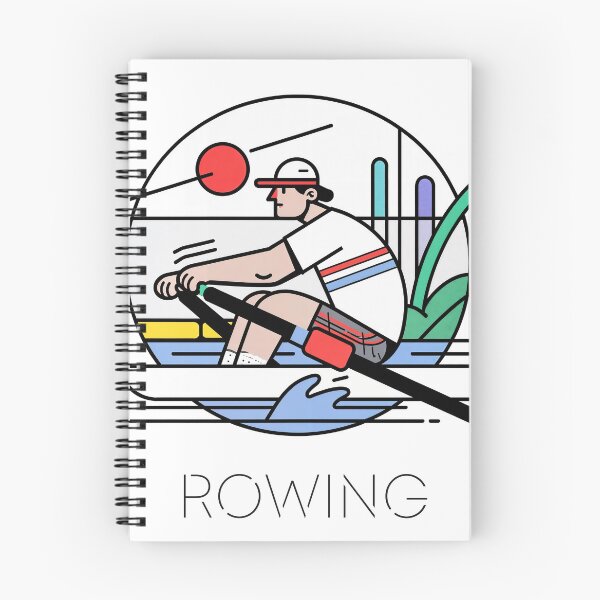 Item preview, Modern Rowing Illustration designed and sold by ForeverPrintsOK.