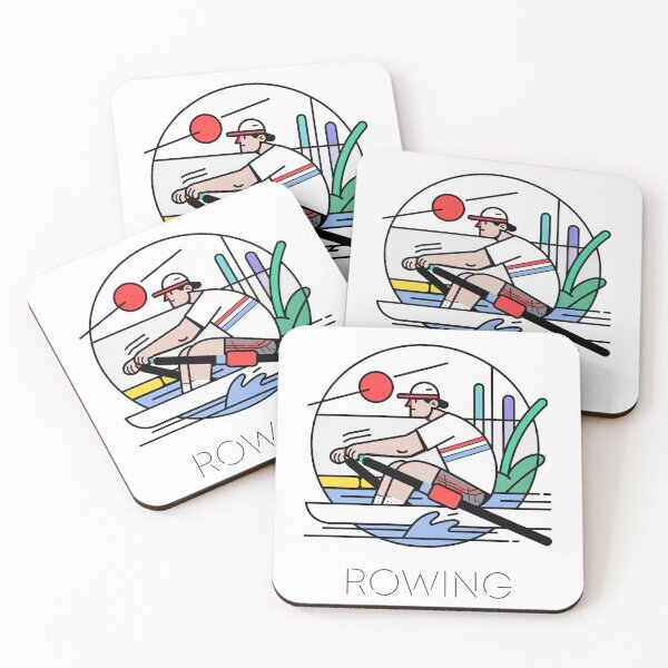 Item preview, Modern Rowing Illustration designed and sold by ForeverPrintsOK.