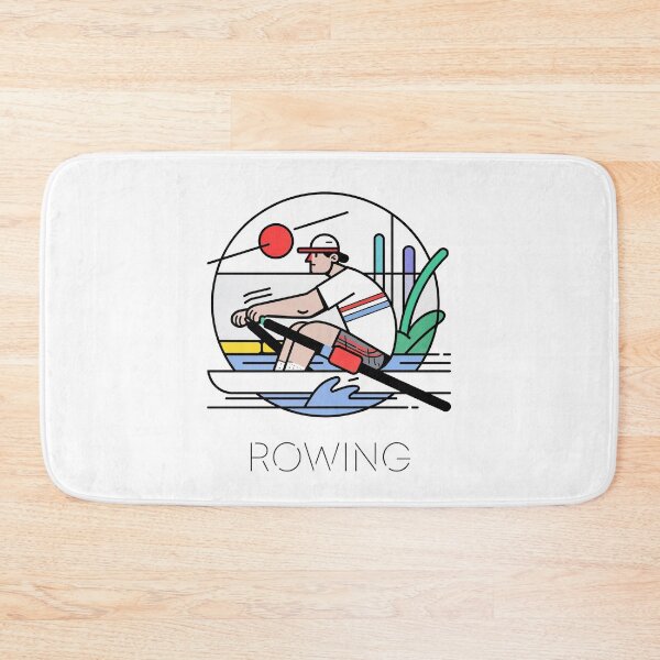 Item preview, Modern Rowing Illustration designed and sold by ForeverPrintsOK.