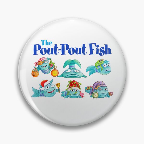 Item preview, The Pout-Pout Fish Holiday Character Collage designed and sold by ROBOTFACE.