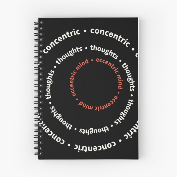 Item preview, Concentric Thoughts Eccentric Mind Minimalist Shirt designed and sold by ink & Kern.
