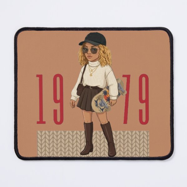 Item preview, 1979 Skater Girl Retro Vintage Skateboard Illustration designed and sold by Ditstyle.