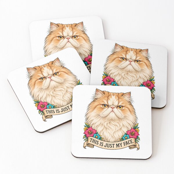 Item preview, This Is Just My Face Persian Cat designed and sold by Old's Cool Cat Studio.