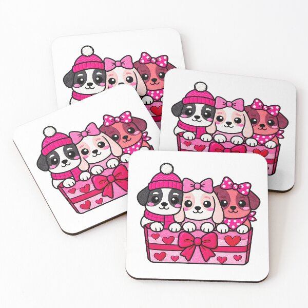 Item preview, Cavalier King Charles Spaniel Hearts Valentine Dog designed and sold by ArtDesignTp.