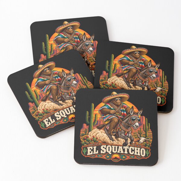 Item preview, El Squatcho Funny Bigfoot Cowboy Desert Rider Western Humor designed and sold by Rtcraftani.