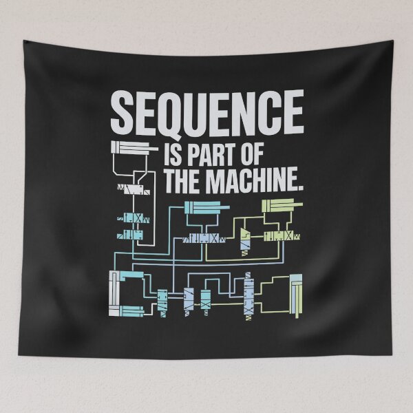 Item preview, Pneumatic Sequence Control Industrial Automation Design designed and sold by Amr Darwish Graphic designer.