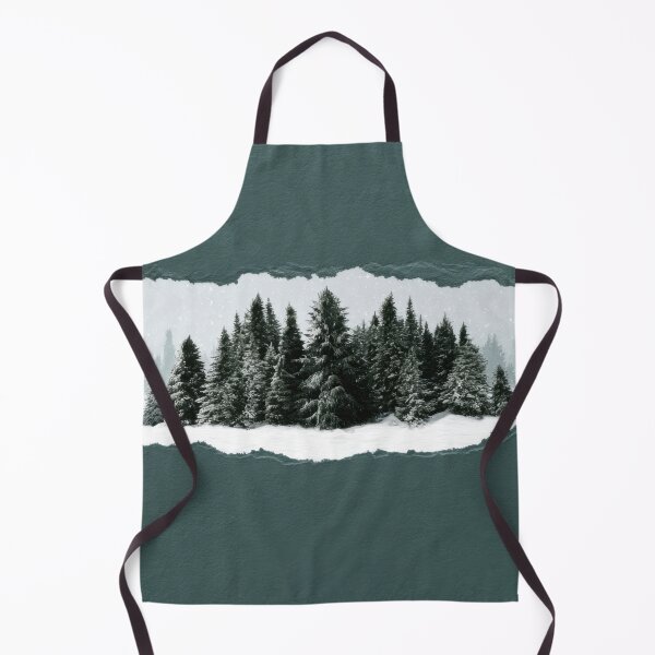 Item preview, Snowy forest in torn paper view designed and sold by anytka.