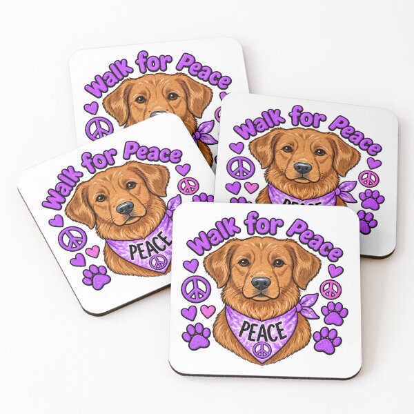 Item preview, Walk For Peace Hope Love World Peace Dog Walk Quote designed and sold by ArtDesignTp.