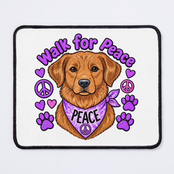 Item preview, Walk For Peace Hope Love World Peace Dog Walk Quote designed and sold by ArtDesignTp.