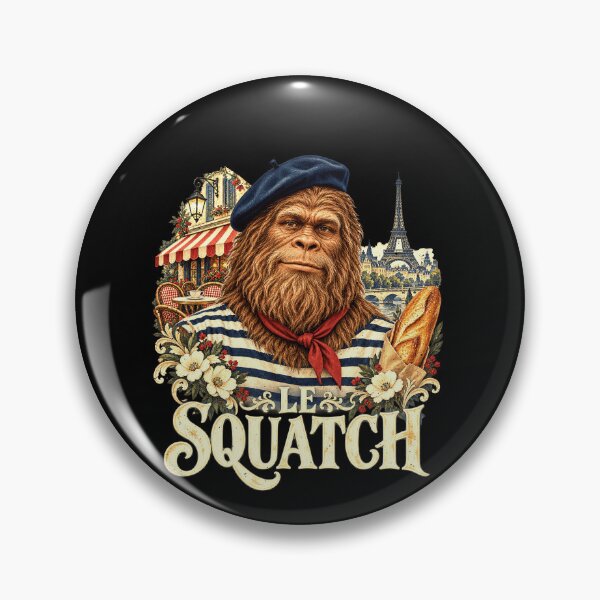 Item preview, Le Squatch Bigfoot Joke With French Flair designed and sold by elderberry.