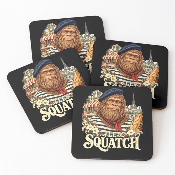 Item preview, Le Squatch Bigfoot Joke With French Flair designed and sold by elderberry.