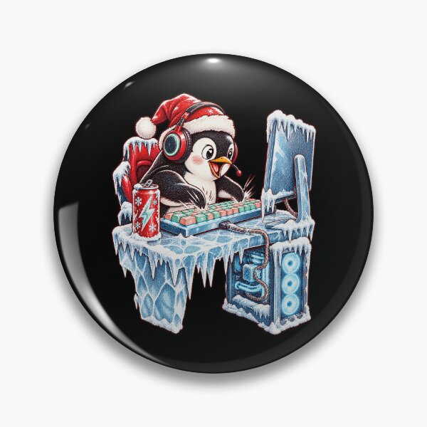Item preview, Cute Arctic Penguin Christmas Mechanical Keyboard Player designed and sold by adiencarteras.