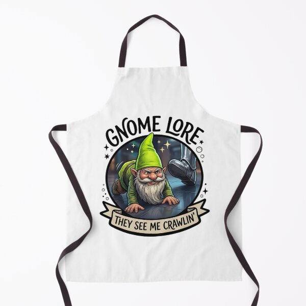 Item preview, Gnome Lore They See Me Crawlin – Crawling Gnome Meme Garden Gnome Design designed and sold by Fuechse.
