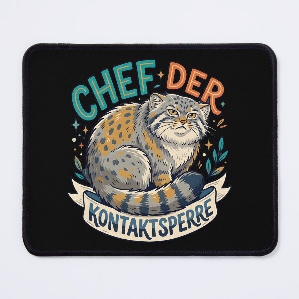 Item preview, Boss of the Lockdown – Manul Pallas Cat Funny Meme Design designed and sold by Fuechse.