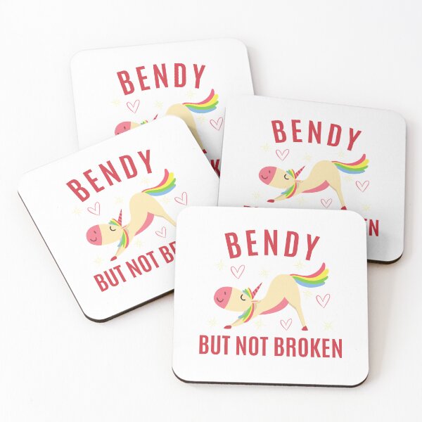 Item preview, Bendy But Not Broken Terracotta Retro Font Stretching Rainbow Unicorn Meme designed and sold by kristy1003.