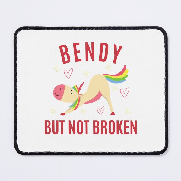 Item preview, Bendy But Not Broken Terracotta Retro Font Stretching Rainbow Unicorn Meme designed and sold by kristy1003.