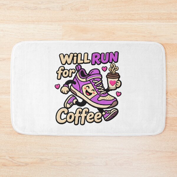 Item preview, Will Run For Coffee Funny Running Iced Coffee Quote designed and sold by ArtDesignTp.