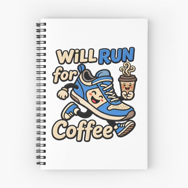 Item preview, Will Run For Coffee Caffeine Fueled Running Quote designed and sold by ArtDesignTp.