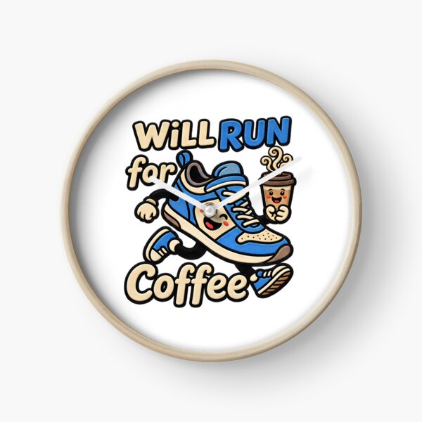 Item preview, Will Run For Coffee Caffeine Fueled Running Quote designed and sold by ArtDesignTp.