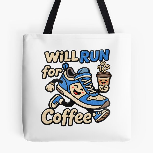 Item preview, Will Run For Coffee Caffeine Fueled Running Quote designed and sold by ArtDesignTp.