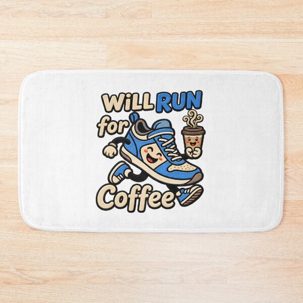Item preview, Will Run For Coffee Caffeine Fueled Running Quote designed and sold by ArtDesignTp.
