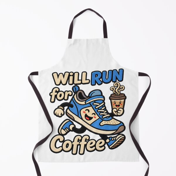 Item preview, Will Run For Coffee Caffeine Fueled Running Quote designed and sold by ArtDesignTp.