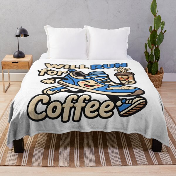 Item preview, Will Run For Coffee Caffeine Fueled Running Quote designed and sold by ArtDesignTp.