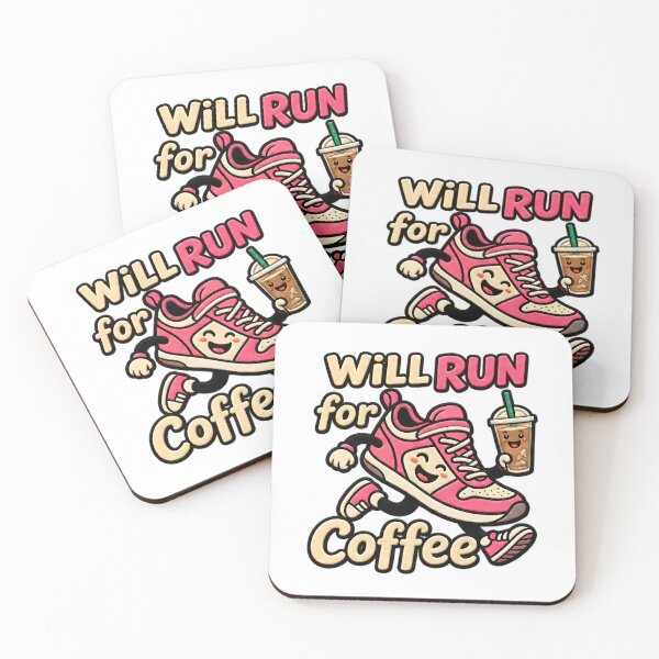 Item preview, Will Run For Coffee Funny Runner Iced Coffee Lover designed and sold by ArtDesignTp.