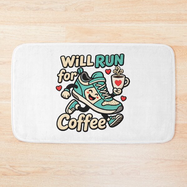 Item preview, Will Run For Coffee Iced Coffee Running Humor designed and sold by ArtDesignTp.