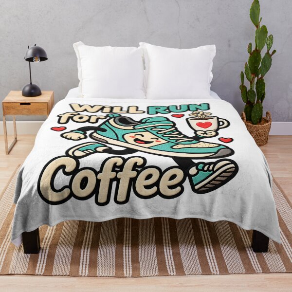 Item preview, Will Run For Coffee Iced Coffee Running Humor designed and sold by ArtDesignTp.