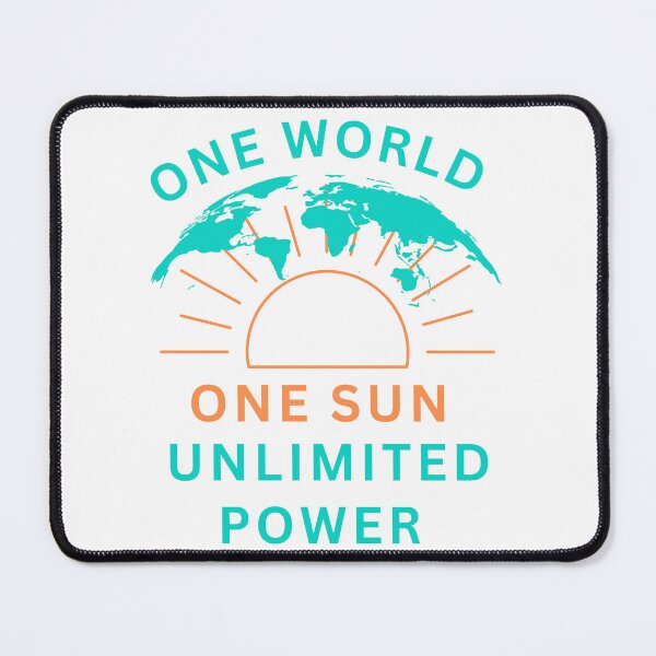 Item preview, One World, One Sun, Unlimited Powered designed and sold by FiberatWorkTechs.