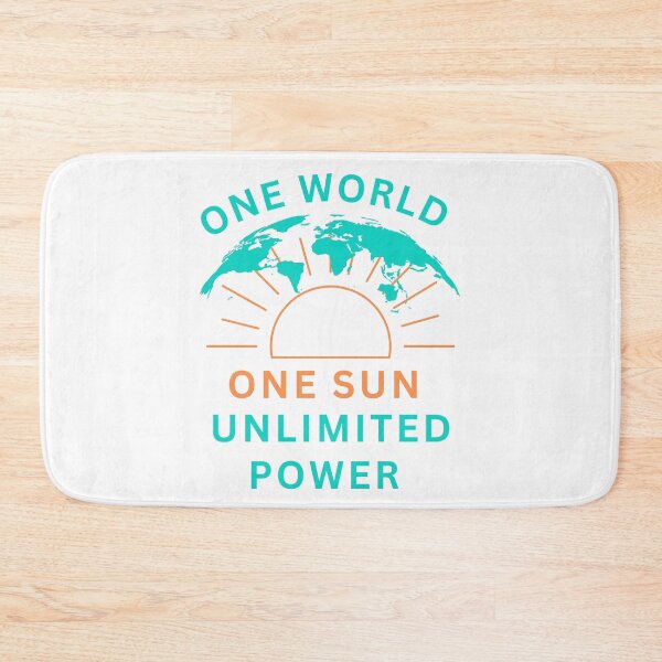 Item preview, One World, One Sun, Unlimited Powered designed and sold by FiberatWorkTechs.