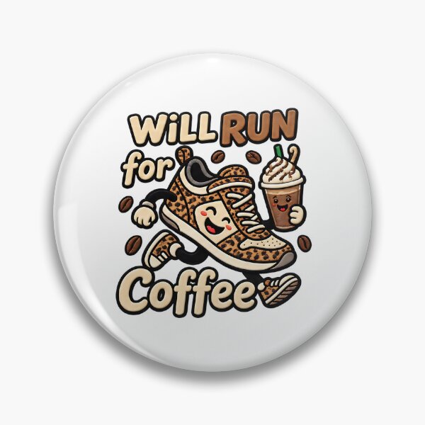 Item preview, Will Run For Coffee Funny Iced Coffee Runner Quote designed and sold by ArtDesignTp.
