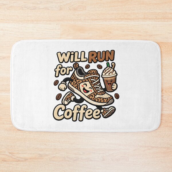 Item preview, Will Run For Coffee Funny Iced Coffee Runner Quote designed and sold by ArtDesignTp.