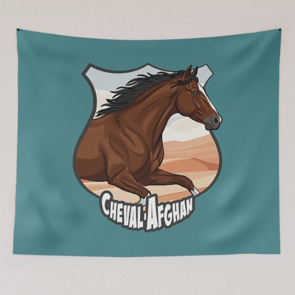 Item preview, The head of the Afghan horse, a coat of arms and a landscape designed and sold by Cheval-de-coeur.