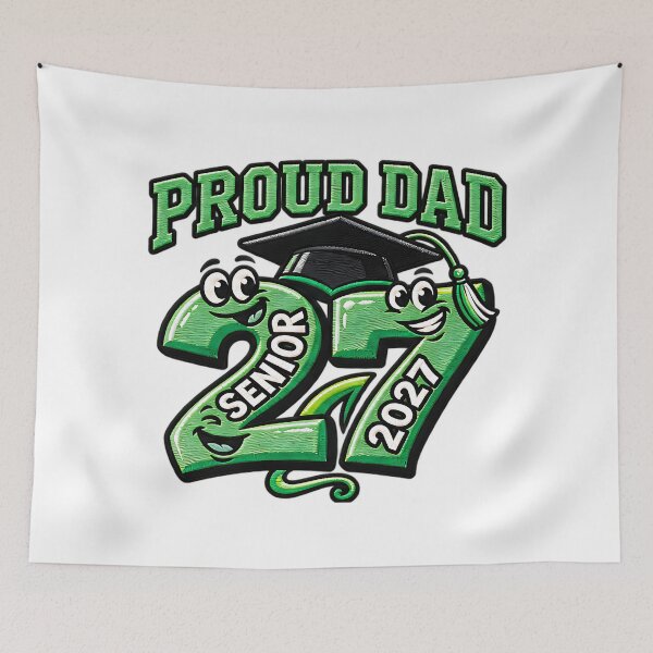 Item preview, Proud Dad of A 2027 Senior Father Graduation Pride designed and sold by ArtDesignTp.
