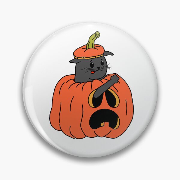 Item preview, Sad Timmy's Cat Named Whiskers in Pumpkin designed and sold by SadTimmy.